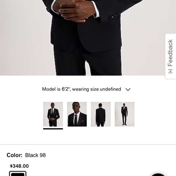 Express extra slim Black wool-blend Tuxedo Jacket - Picture 3 of 11